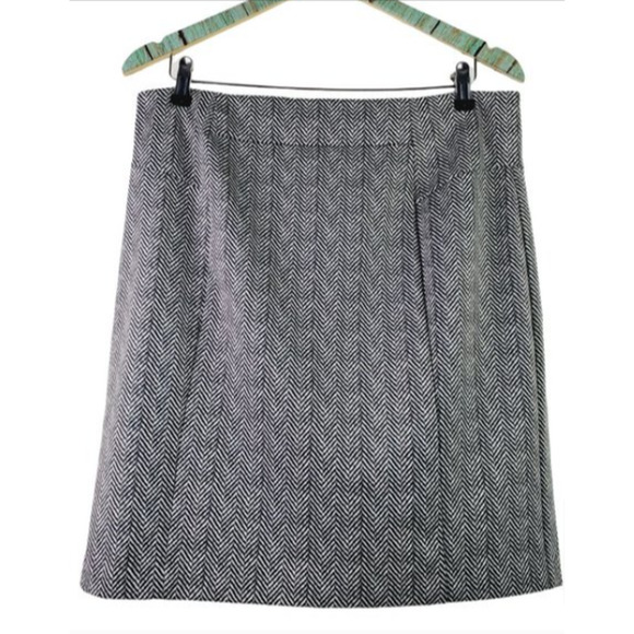 Michael Kors A-line Herringbone Print Skirt small 2-4 - Picture 2 of 7